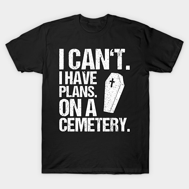 Mortician Funeral Director Mortuary Cemetery T-Shirt by Krautshirts